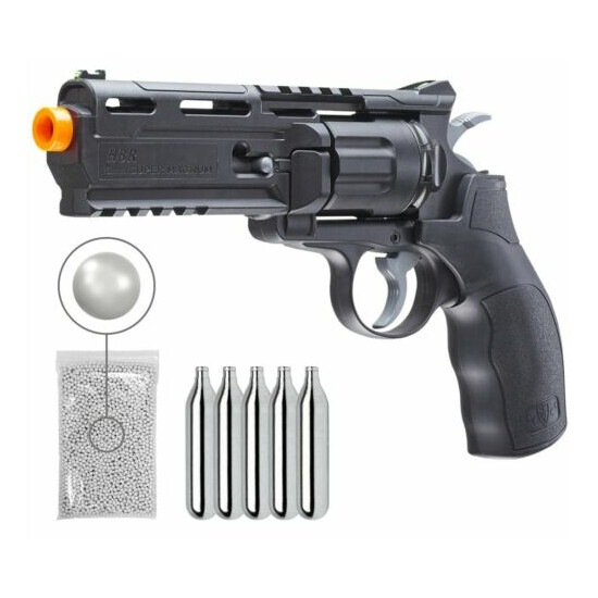 Elite Force H8R Gen2 BB Revolver Airsoft Gun with C02 and 1000ct BBs Bundle Thumb {13}