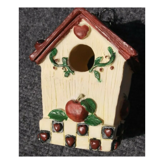 Resin Birdhouse with chains, country Apple theme !! NICE !! 24 image {1}