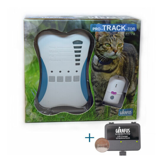 Girafus Pet tracker Cat Tracker Pet Safety Tracking Device Range up to 1600 ft image {1}