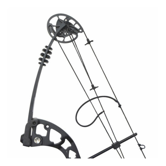 Compound Bow Carbon Arrows Set 30-55lbs Adjustable Archery Bow Shooting Hunting image {10}