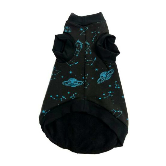 Sphynx Cat Shirt Black Universe Print Clothes Clothing Cotton Coat Vest Jumper  image {4}