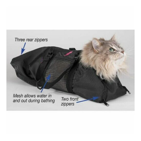 Pet Supply Cat Grooming Bag - Cat Restraint Bag, Cat Grooming Accessory N6E4 image {4}