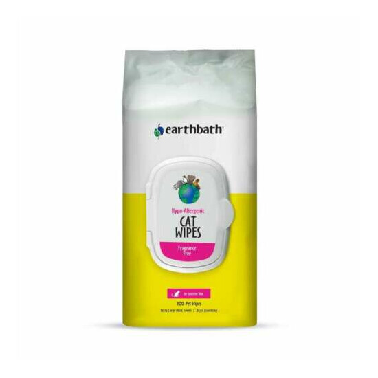 EarthBath Wipes Hypo Allergenic CAT 100 ct (Free Shipping in USA) image {1}