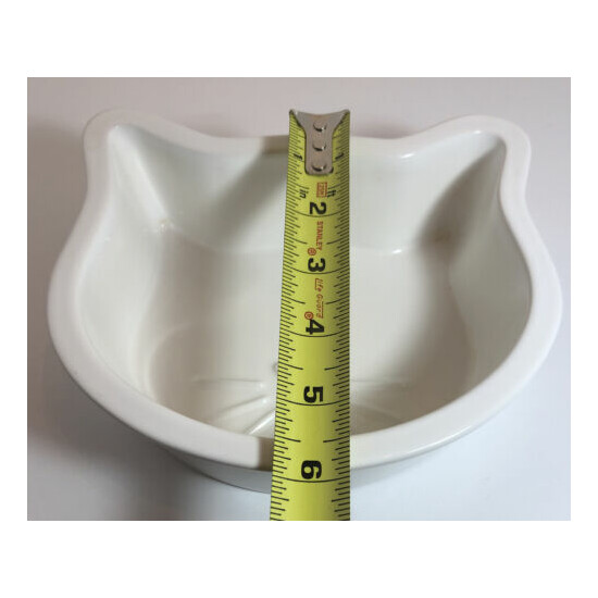 White Kitty Cat Head/Face Shaped Ceramic Bowl Cat Dish Candy Dish O.R.E.  image {8}