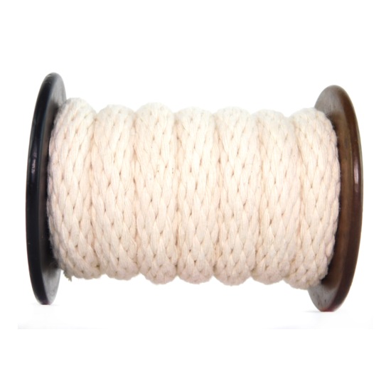 Ravenox Solid Braid Cotton Rope | Variety of Colors & Lengths | Made in the USA image {78}
