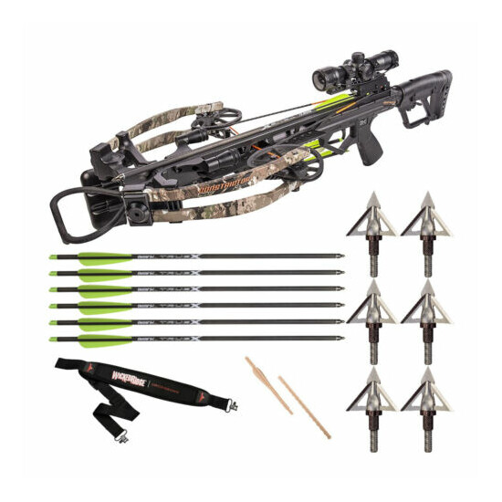 Bear X 410 FPS Constrictor CDX Crossbow Veil Stroke Complete Hunting Bundle image {1}