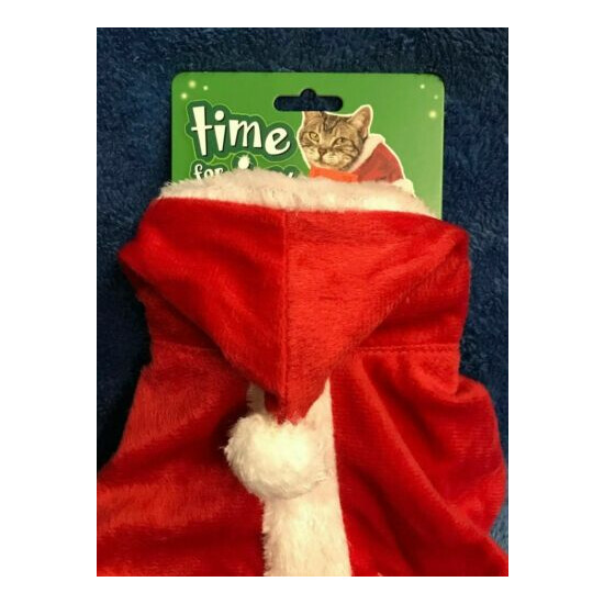 Time For Joy Santa Claus Costume For Cats One Size image {1}