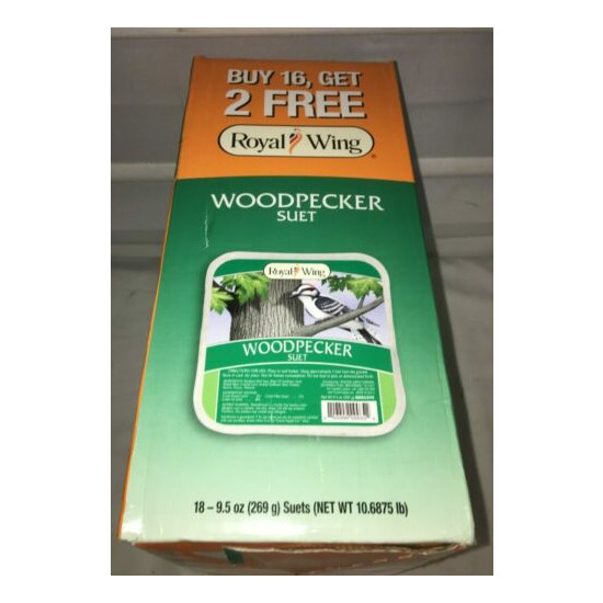 Royal Wing Woodpecker Suet Case 18 Pack NIB! image {4}