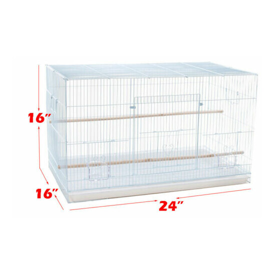 Lot of 6 of Breeding Canary Flight Bird 24x16x16"H Cages With 4-Tiers Stand  image {3}