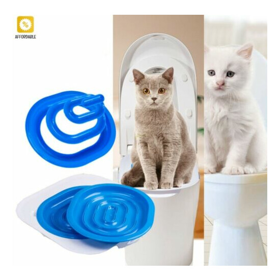 Toilets Pet Citi Useful Kitty Tray For Cats Litter Box Training Toilet Seat Gato image {1}