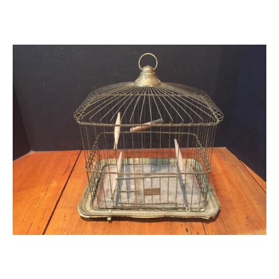 Antique Canary Parakeet Bird Cage c. 1881 image {1}