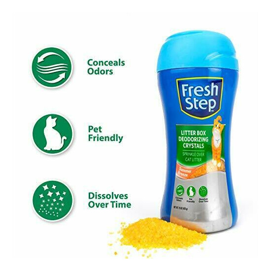 Fresh Step Cat Litter Crystals in Summer Breeze | Cat Litter Box Deodorizer 1... image {4}