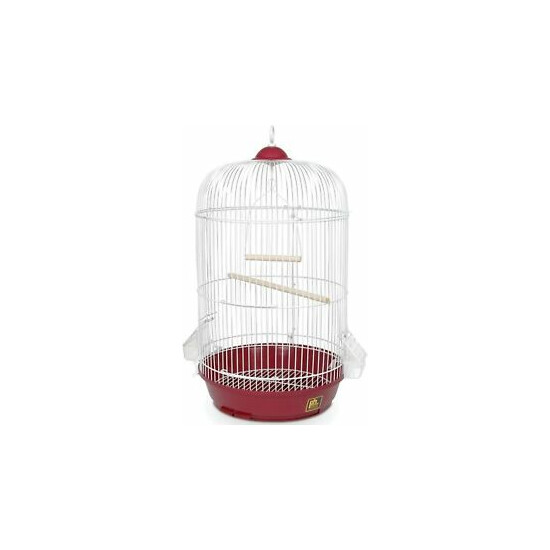 Prevue Hendryx Classic Round Bird Cage, Red, SP31999R,1/2" NEW image {1}