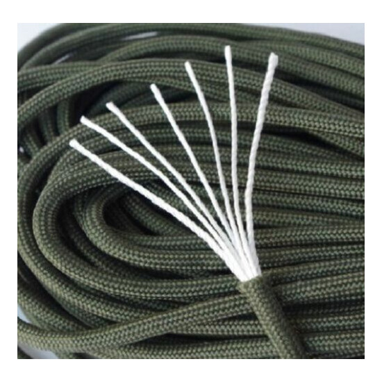 OD Green Paracord 1000 Ft Spool Mil Spec Outdoor Rope Parachute Cord Tie Down image {4}