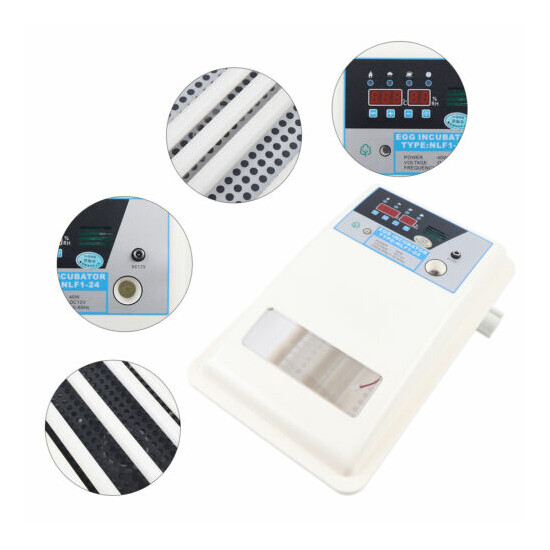 24 Egg Incubator Auto Turner Digital Chicken Poultry Hatcher Temperature NEW USA image {2}