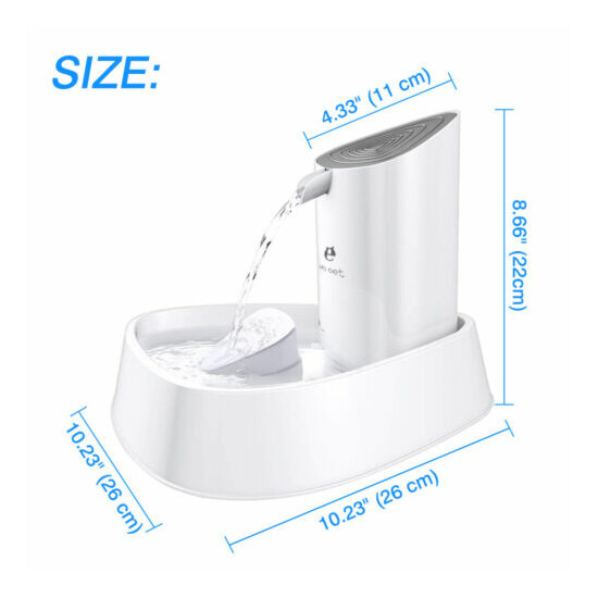 1.8L Automatic Electric Pet Water Fountain/Filter Dog Cat LED Drinking Dispenser image {2}