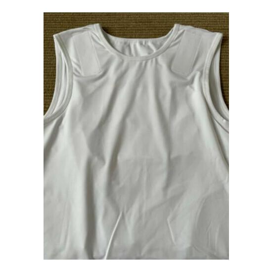 Armor Express Lo-Pro Undercover Concealed Body Armor Carrier T-shirt. XL White  image {3}