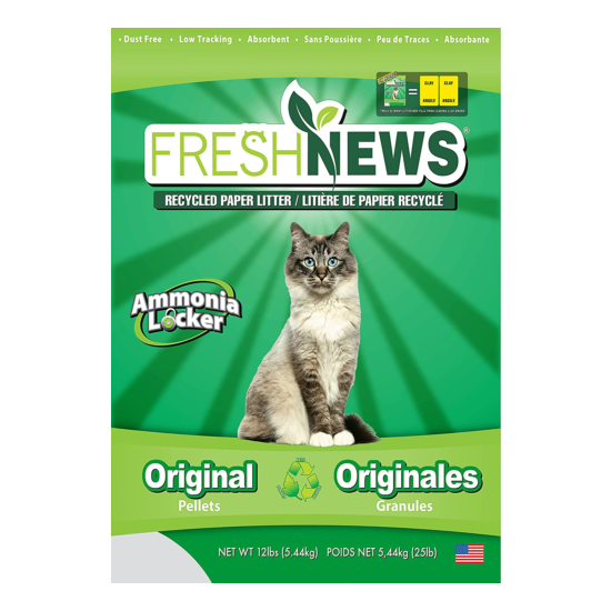 Fresh News Recycled Paper, Original Pellet Multi-Cat Litter image {1}