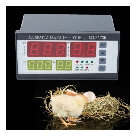 Automatic Egg Incubator Machine Temperature Control w/ Humidity Sensor Poultry Thumb {1}