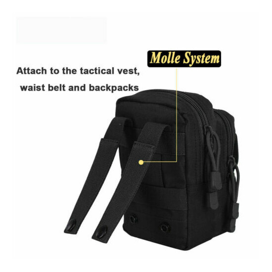 Tactical Molle Pouch EDC Multi-purpose Belt Waist Pack Bag Utility Phone Purse Thumb {8}