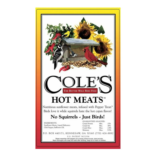 Cole's HM20 Hot Meats Bird Seed, 20-Pound, Pack of 4 image {3}