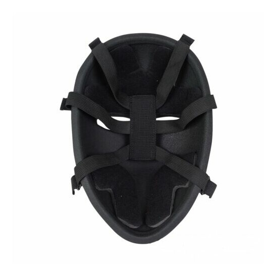 NIJ IIIA Full Ballistic Visor UHMWPE Face Mask Bulletproof Full Face Shield  image {5}