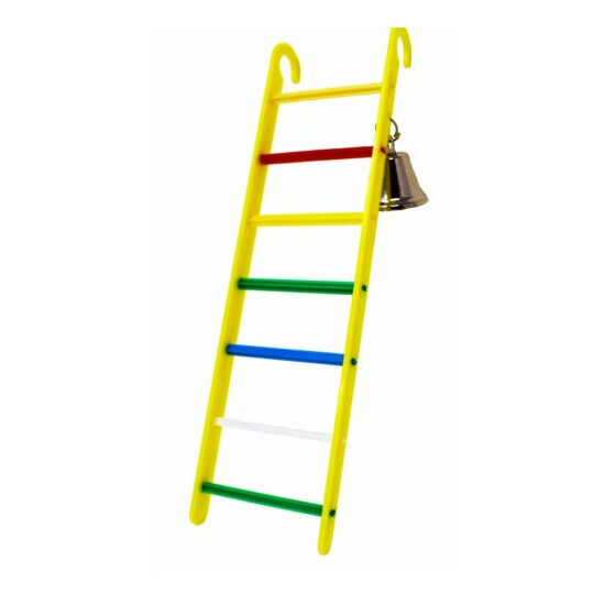  36357 BIRD TOY BELL LADDER toy cockatiel parakeet finch toys canary cage cages image {3}
