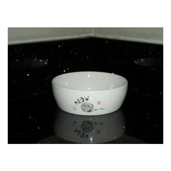 Meow Cat Bowl Brand New image {2}
