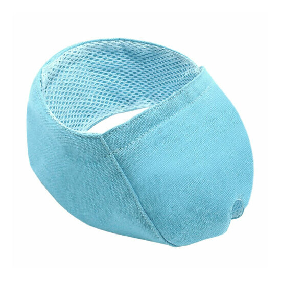 Adjustable Cat Grooming Muzzle Nylon Mesh Pad No Bite Pet Puppy Mouth Head Cover image {3}