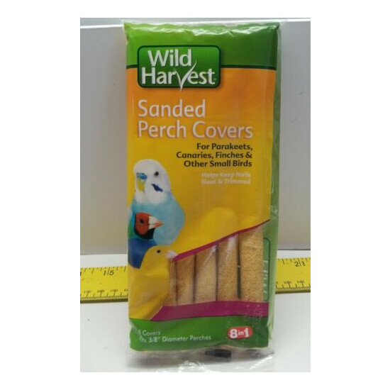 2 Pack Wild Harvest Sanded Perch Covers for Parakeets And Small Birds 12 Total image {2}