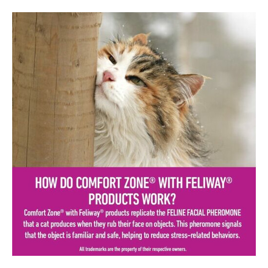 6-PACK Comfort Zone Feliway 48 ml REFILL for Diffuser Cat Behavior Stress Relief image {4}