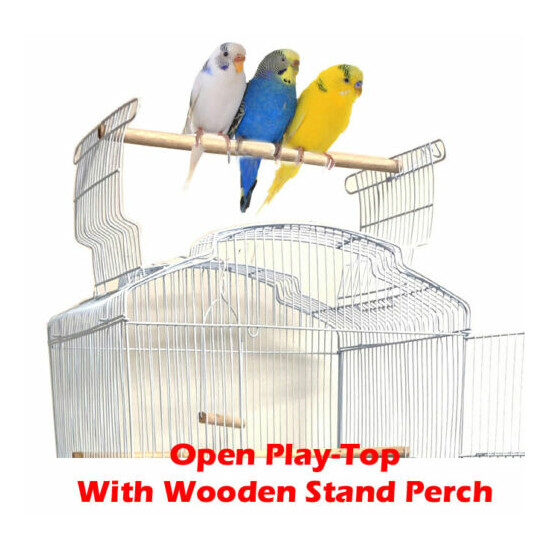 Large Portable Bird Flight Toys Ladder Cage Canary Aviary Cockatiel LoveBird  image {2}