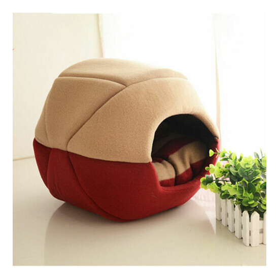Cat Dog Kennel Cushion Nest Blanket Foldable Sleeping Mat Pad Bed House Pet Cave image {2}