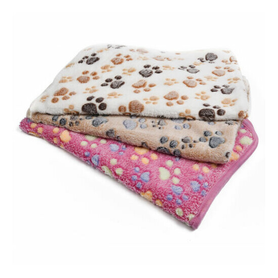 Dog Cat Puppy Pet Fleece Blanket Mat Warm Soft Bed Blankets Sofa Cushion S~2XL image {4}