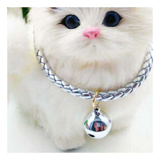 Cat Collar With Bell Pet Puppy Kitten Reflective Collar Cat Dog Cute Collars YS image {1}