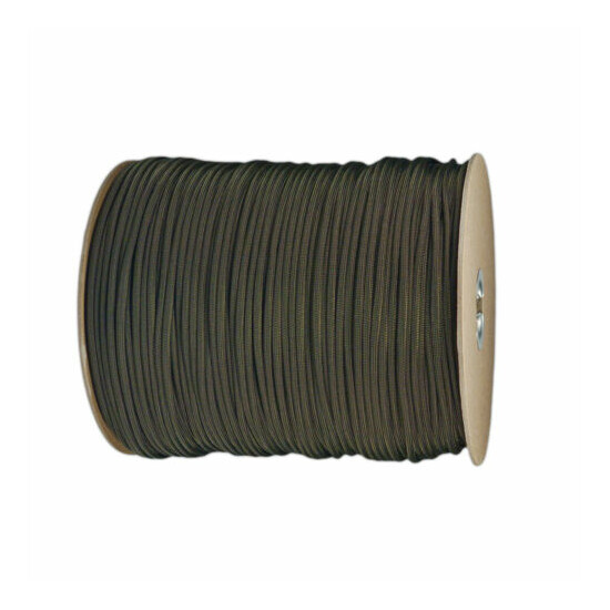 OD Green Paracord 1000 Ft Spool Mil Spec Outdoor Rope Parachute Cord Tie Down image {2}