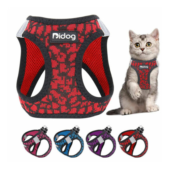 Escape Proof Cat Walking Harness Reflective Kitty Kitten Vest Jacket XXS/XS/S/M image {1}