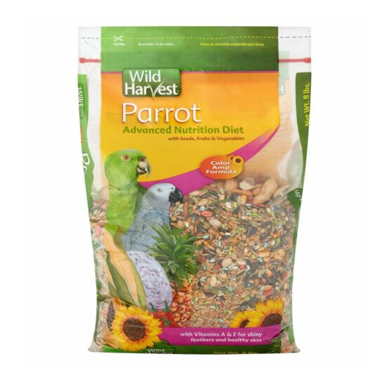 Wild Harvest Parrot Advanced Nutrition Diet Dry Bird Food, 8 lbs image {2}