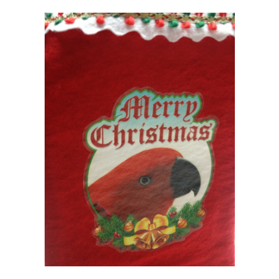 Female Eclectus Parrot Exotic Bird Holiday Christmas Stockings image {3}