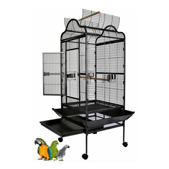 Large Open Play Top Parrot Bird Cage for Mini Macaw Goffin Cockatoo Cockatiels  image {1}