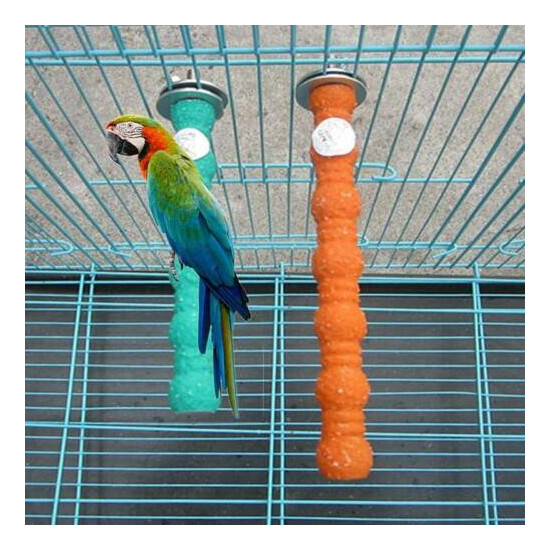 Caged Bird Calcium Trimming Perch Beak/Claw Cockatiel Parakeet Conure Parrot YHT image {1}