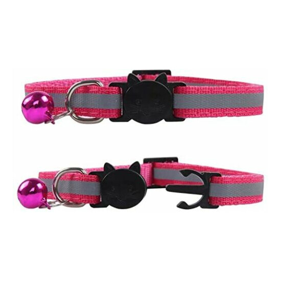 Reflective Adjustable Cat Collar with Bell image {8}