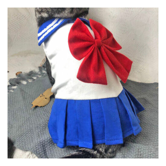 Anime Sailor Moon Pet Dog Cat Cosplay Costume Dress Cute Uniform Clothes Cos image {4}