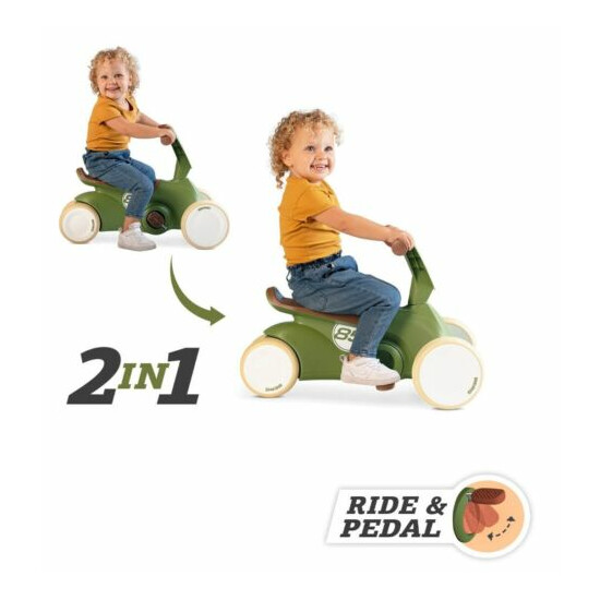 Berg Go2 Retro Green Kids Fold-Away Pedal Car Go Kart Ride On 10-30 Months NEW Thumb {4}