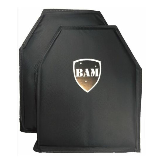Level IIIA 3A | Body Armor Inserts | Bullet Proof Vest | Expert BLACK L-XXL+ image {2}