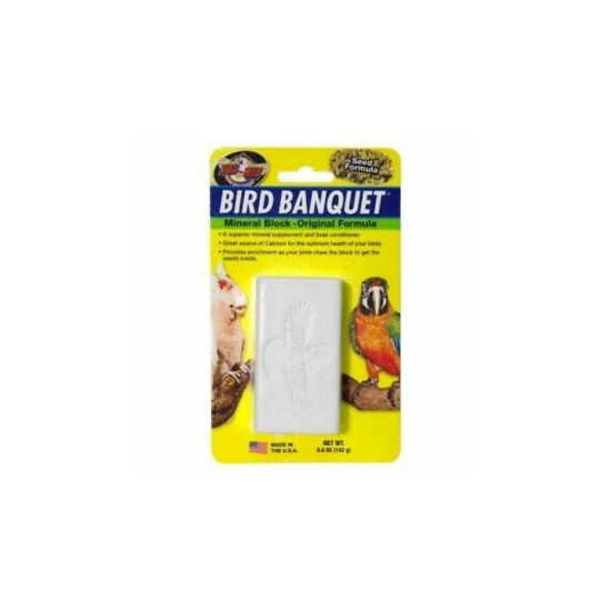 Bird Banquet Zoo Med Mineral Block Original Seed Formula Food 5oz image {1}