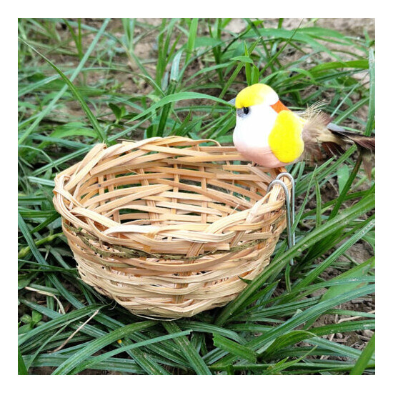 Bird's Nest Toys, Canary Cage Toys Parrot Canary Natural Bamboo image {3}