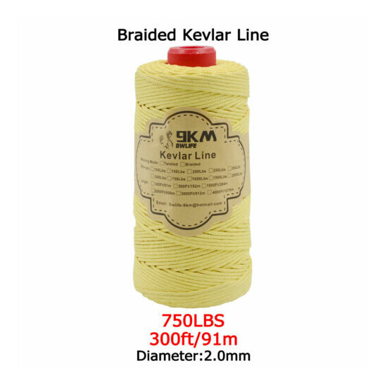 Kevlar Line Rope Braided 40-2000lbs Camping Fishing Assist Cord Made with Kevlar Thumb {22}