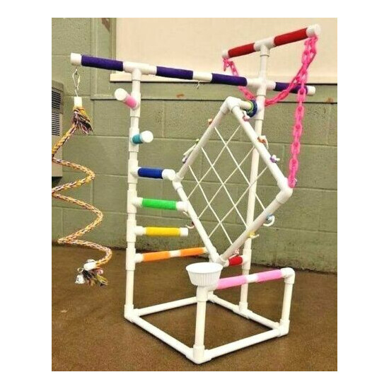 3' Tall Climber 1/2" PVC Parrot Perch \ Stand \ Play Gym **FREE SHIPPING!**  image {3}