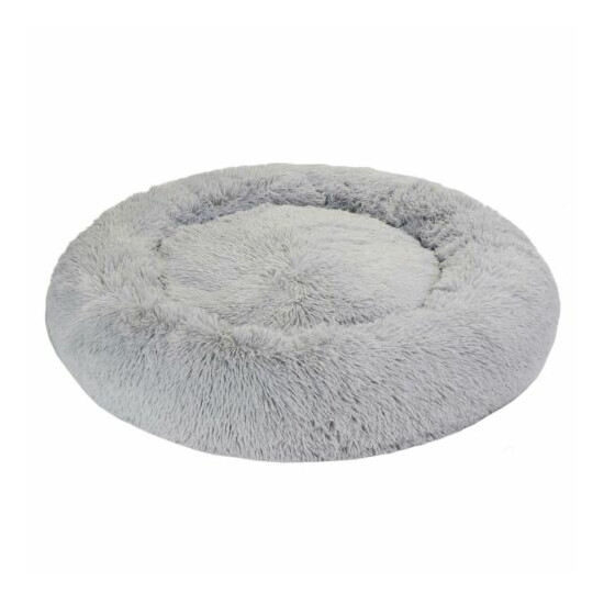 Fur Donut Cuddler Dogs Cats Bed Dog Beds Pet Calming Soft Warmer Dogs Cats Bed image {8}